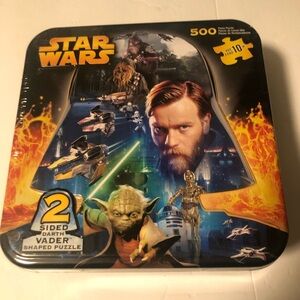 Star Wars Dual-Sided Puzzle with Iconic Characters 500 Piece NEW